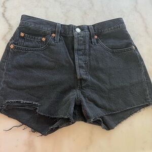 Levi's Black Jean Shorts